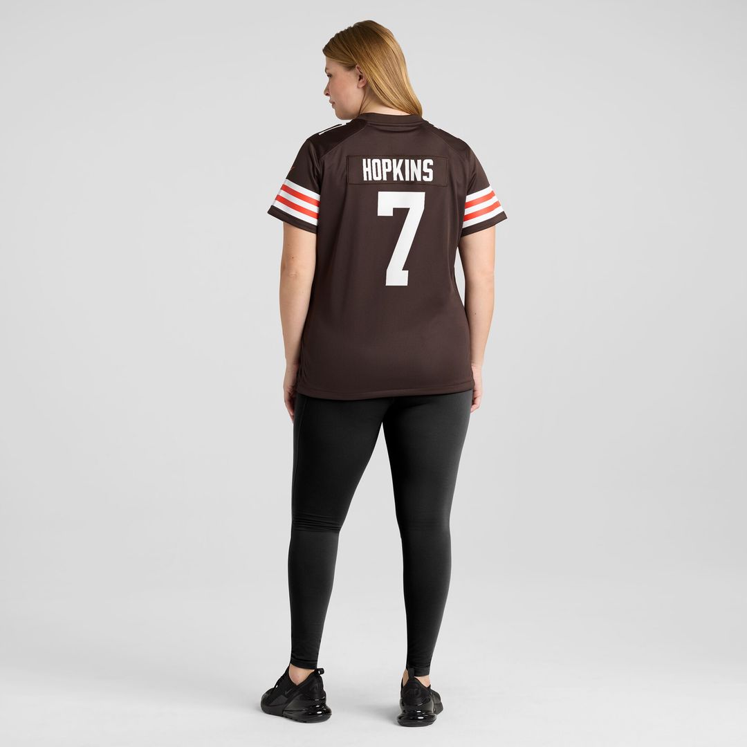 Dustin Hopkins Cleveland Browns Nike Women's Team Game Jersey - Brown Official NFL Team Apparel Football Fan Gear