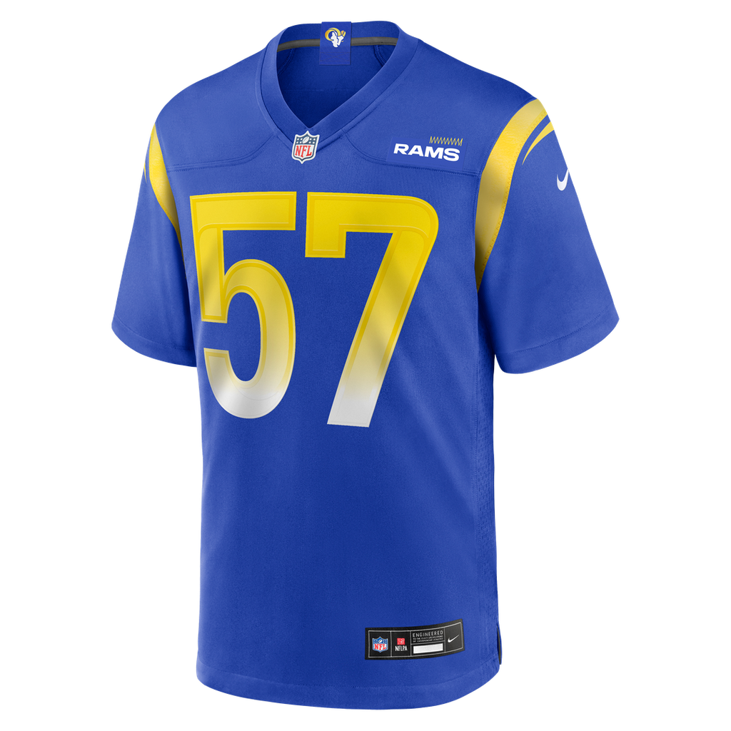 Ty Hamilton Los Angeles Rams Nike Team Game Jersey - Royal Official NFL Team Apparel Football Fan Gear