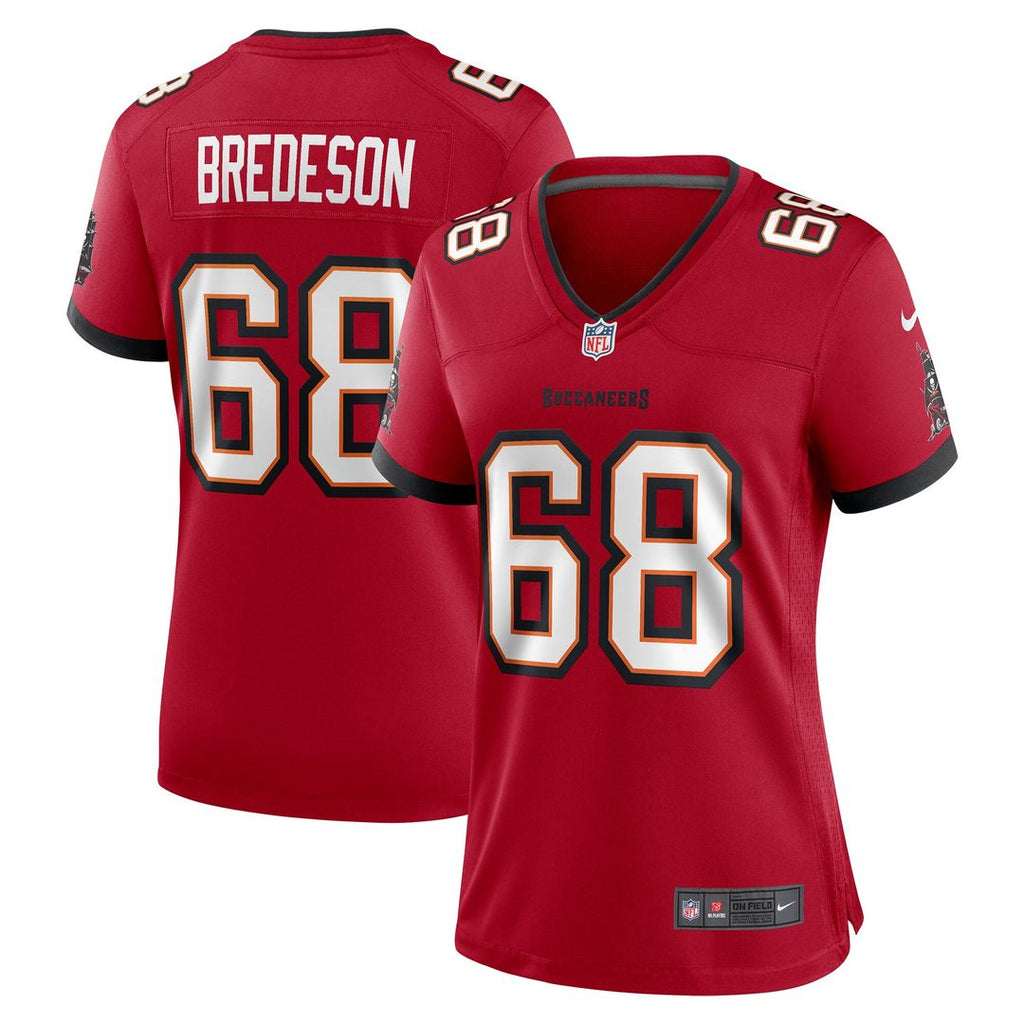 Ben Bredeson Tampa Bay Buccaneers Nike Women's Game Jersey - Red Official NFL Team Apparel Football Fan Gear