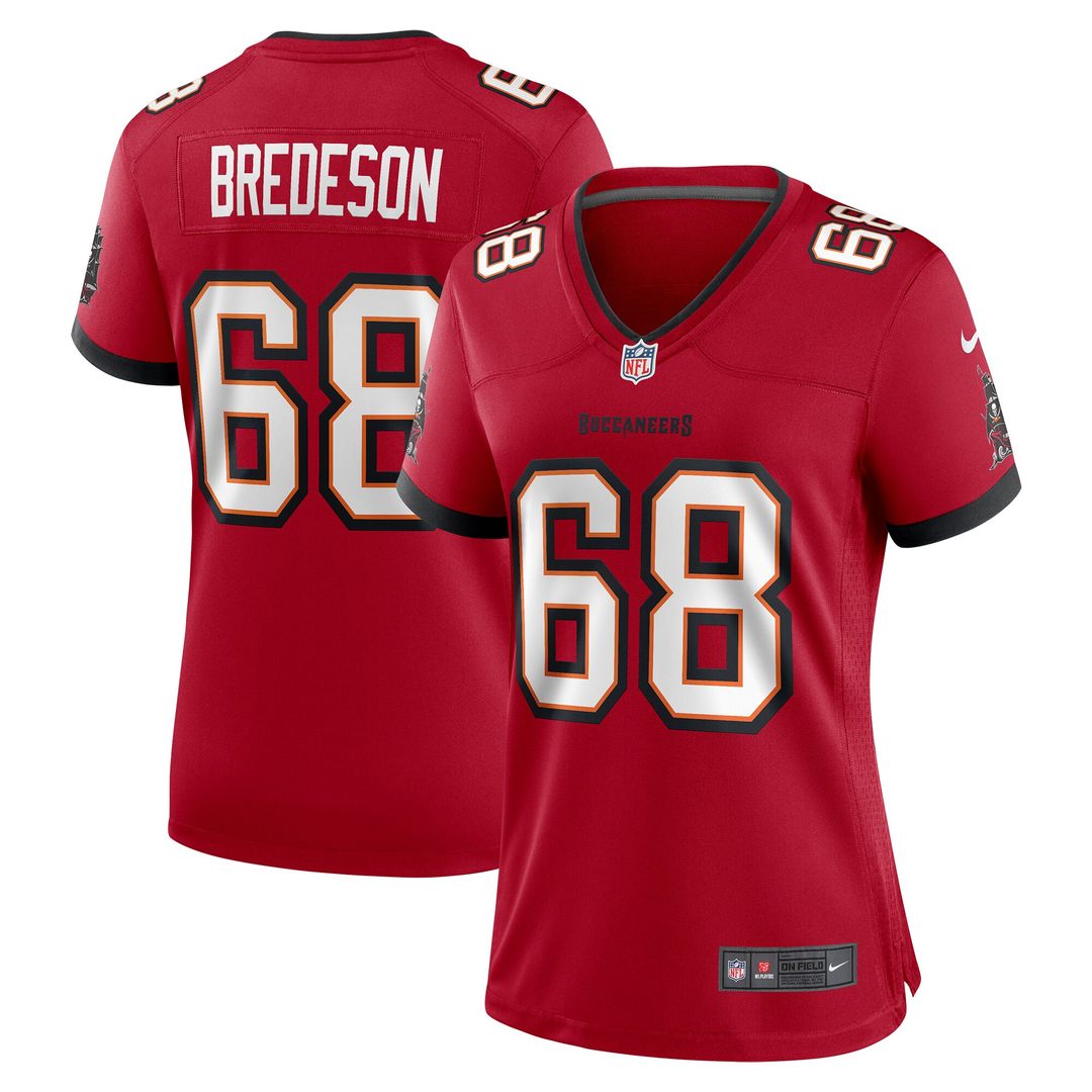 Ben Bredeson Tampa Bay Buccaneers Nike Women's Game Jersey - Red Official NFL Team Apparel Football Fan Gear