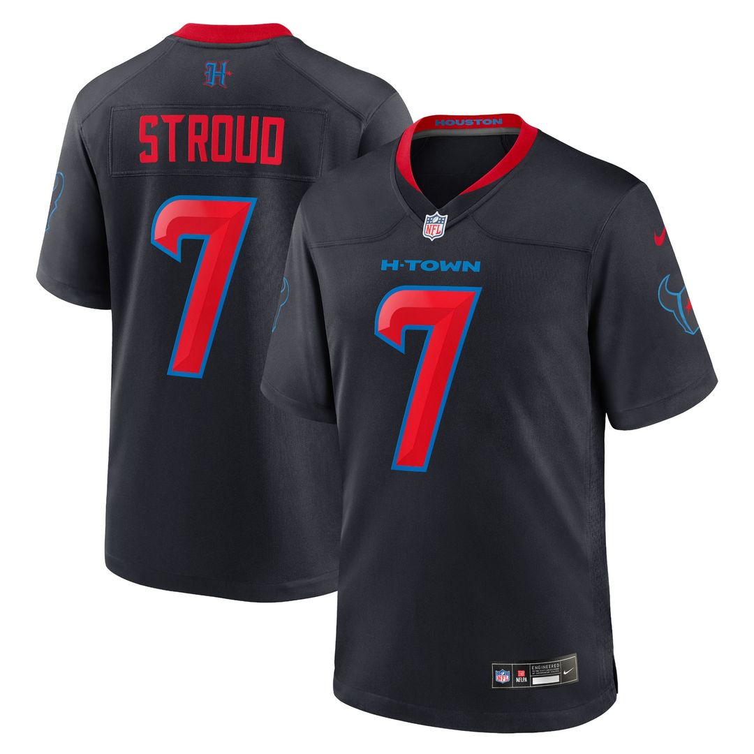 C.J. Stroud Houston Texans Nike 2nd Alternate Game Jersey - Navy Official NFL Team Apparel Football Fan Gear