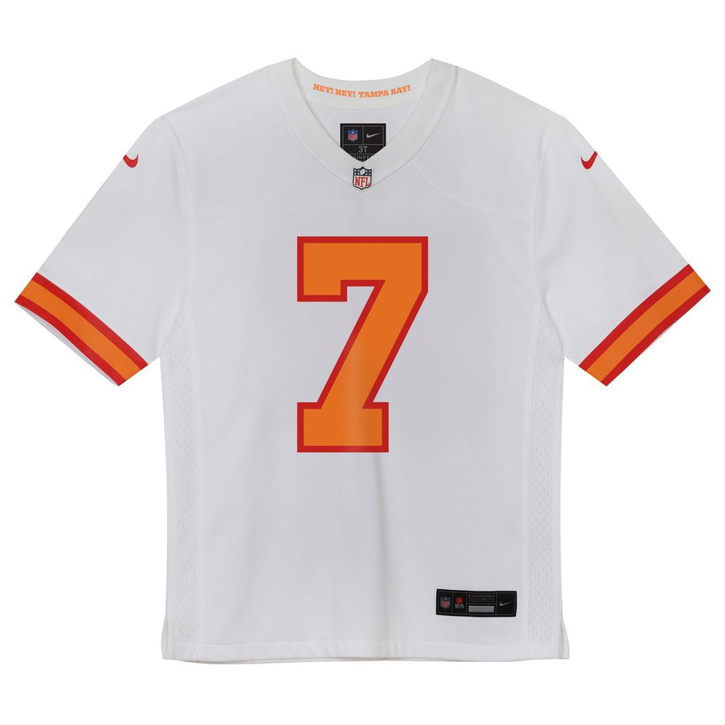 Bucky Irving '76 Tampa Bay Buccaneers Preschool Game Jersey - White Official NFL Team Apparel Football Fan Gear