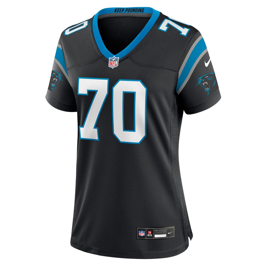 Brady Christensen Carolina Panthers Nike Women's Team Game Jersey - Black Official NFL Team Apparel Football Fan Gear