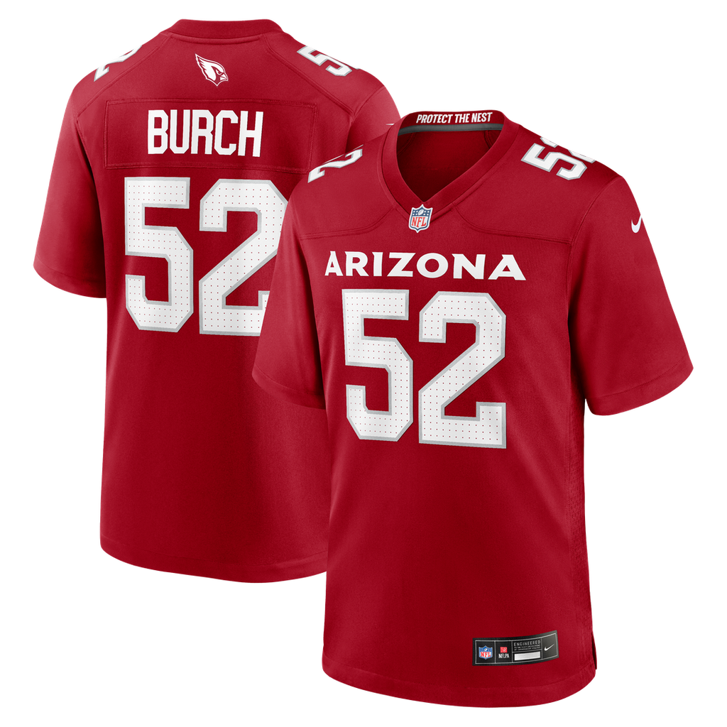 Jordan Burch Arizona Cardinals Nike Team Game Jersey - Cardinal Official NFL Team Apparel Football Fan Gear