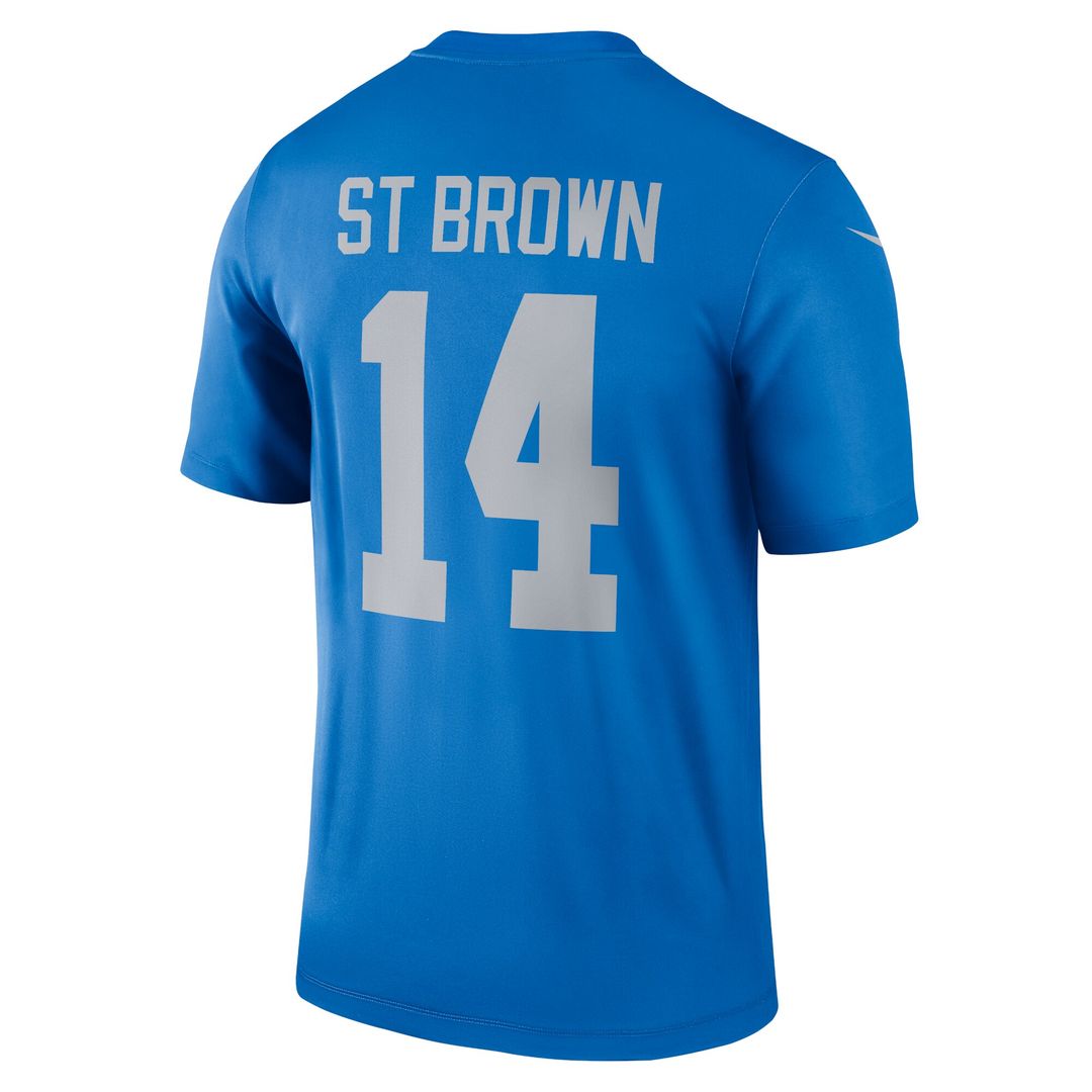 Amon-Ra St. Brown Detroit Lions Nike Legend Player Performance Top - Blue NFL Fan Gear Popular Style