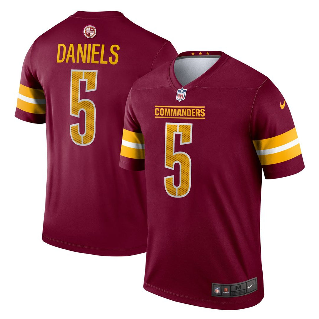 Jayden Daniels Washington Commanders Nike Legend Player Performance Top - Burgundy NFL Fan Gear Popular Style