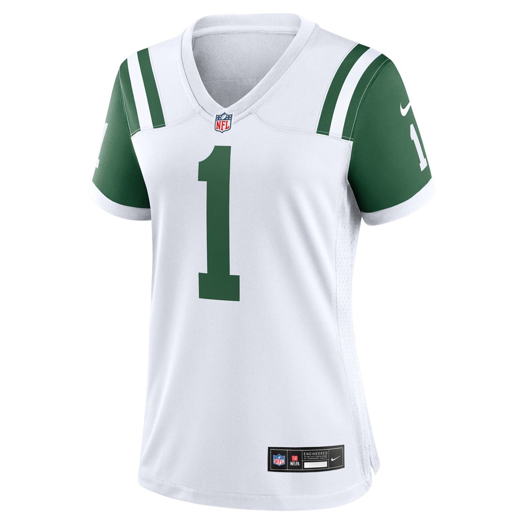 Ahmad Sauce Gardner New York Jets Nike Women's Classic Alternate Game Jersey - White Official NFL Team Apparel Football Fan Gear