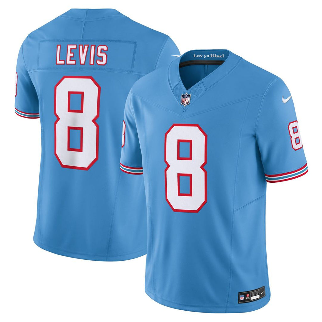 Will Levis Tennessee Titans Nike Alternate Oilers Throwback Vapor F.U.S.E. Limited Jersey - Light Blue Official NFL Team Apparel Football Fan Gear