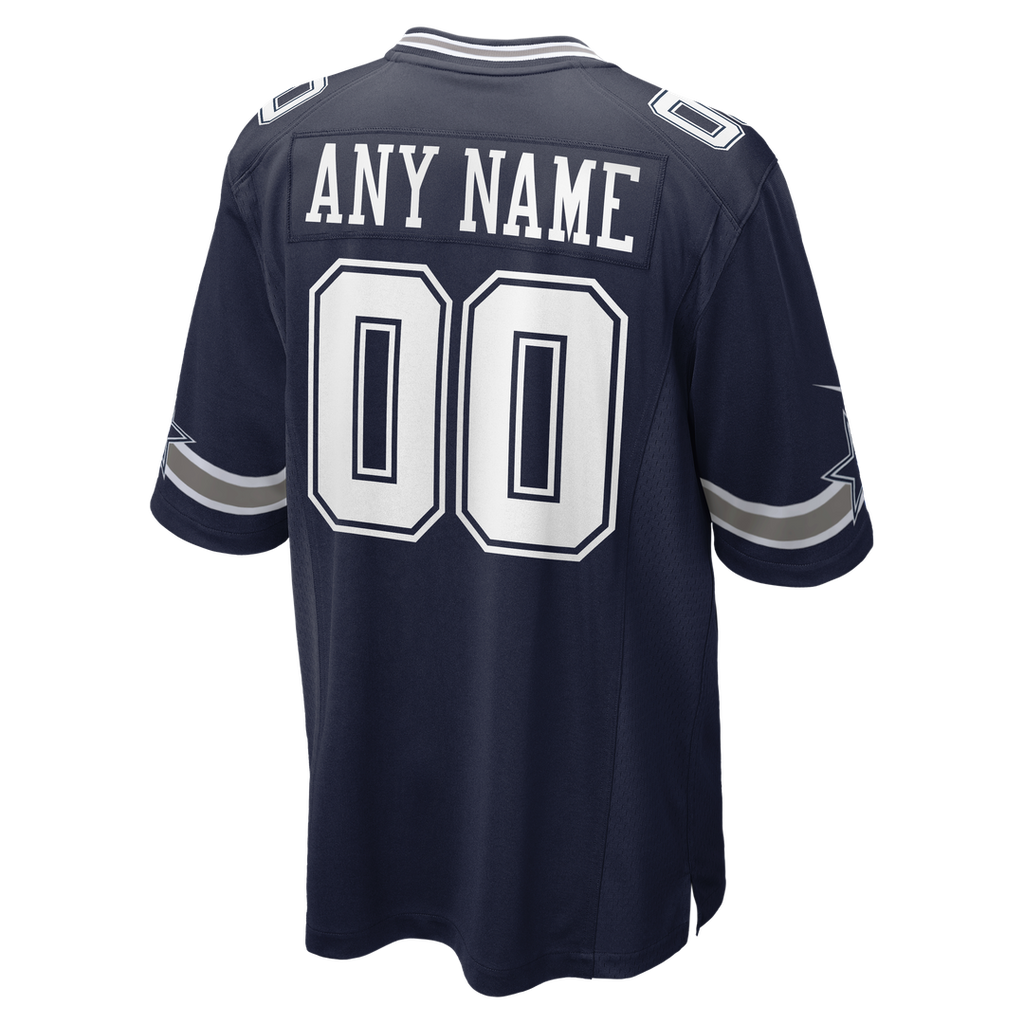 Dallas Cowboys Nike Custom Game Jersey - Navy Official NFL Team Apparel Football Fan Gear