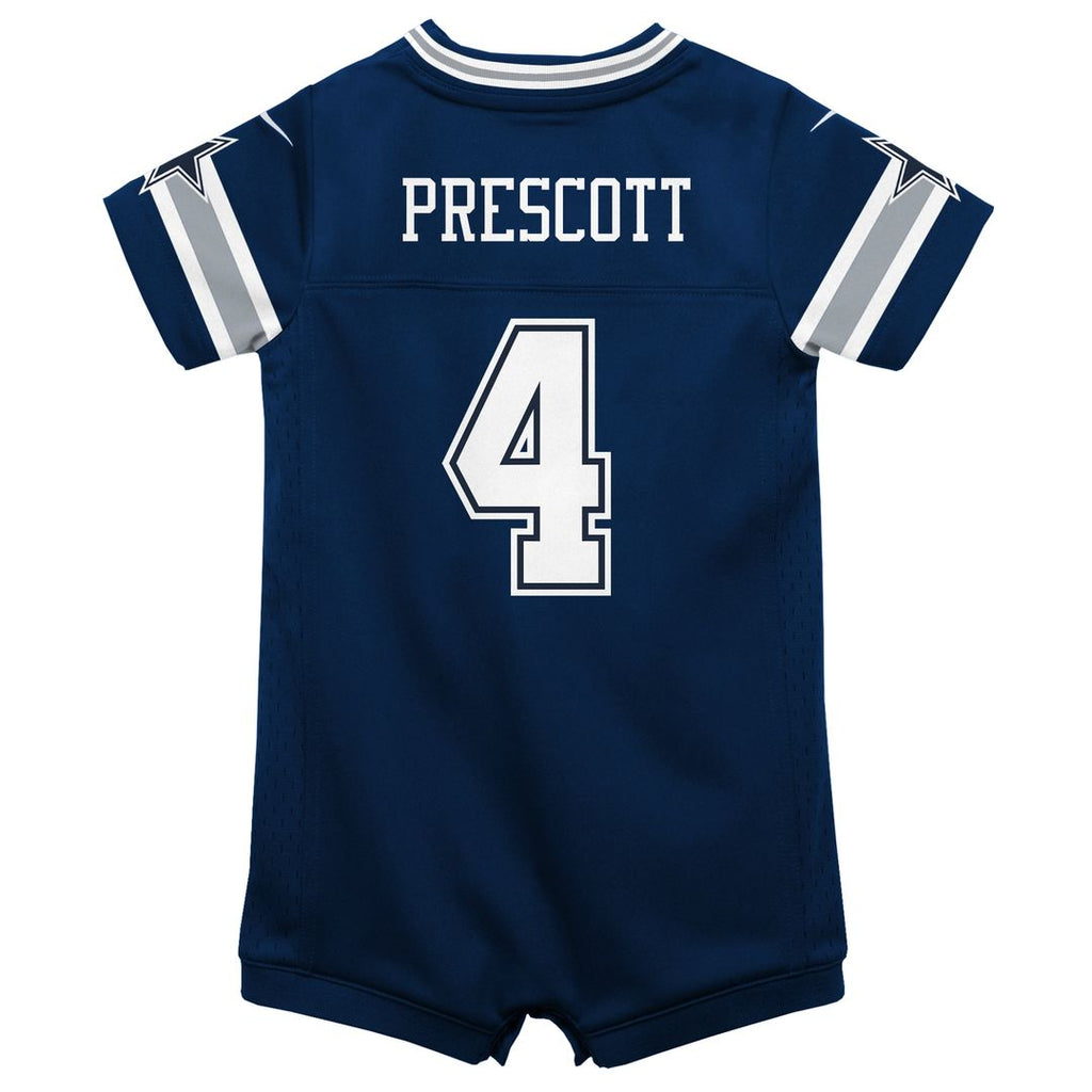 Dak Prescott Dallas Cowboys Nike Infant Game Jersey Romper - Navy Official NFL Team Apparel Football Fan Gear