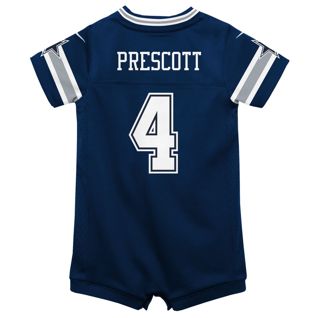 Dak Prescott Dallas Cowboys Nike Infant Game Jersey Romper - Navy Official NFL Team Apparel Football Fan Gear