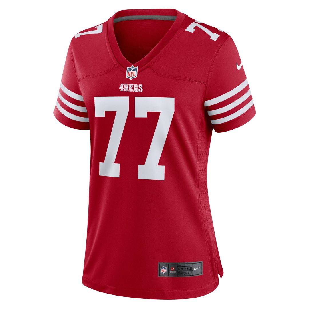 Dominick Puni San Francisco 49ers Nike Women's Team Game Jersey - Scarlet Official NFL Team Apparel Football Fan Gear