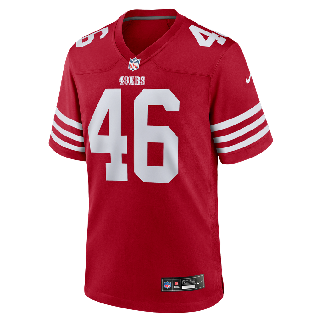 Jon Weeks San Francisco 49ers Nike Team Game Jersey - Scarlet Official NFL Team Apparel Football Fan Gear