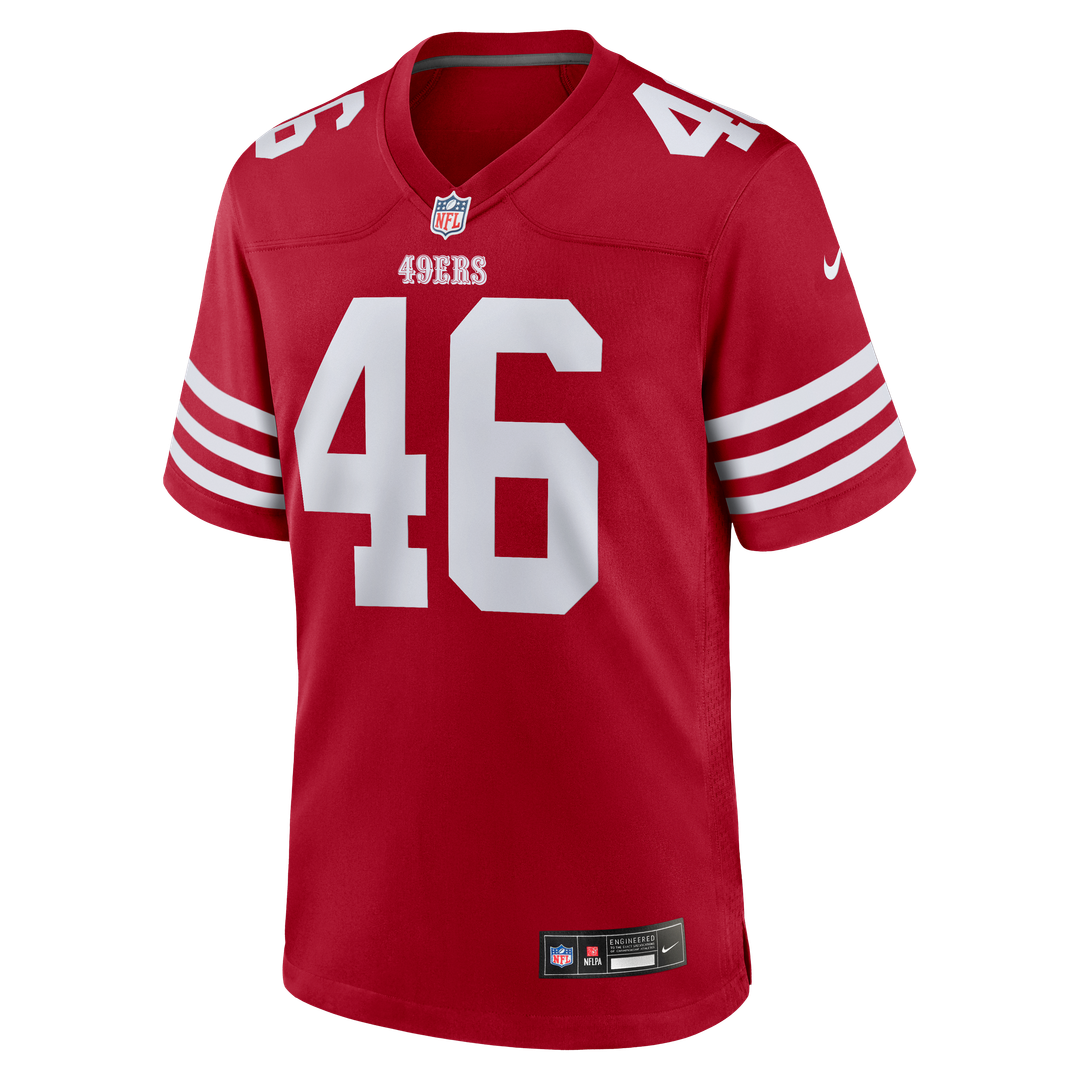 Jon Weeks San Francisco 49ers Nike Team Game Jersey - Scarlet Official NFL Team Apparel Football Fan Gear