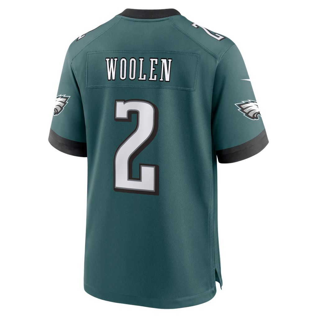 Tariq Woolen Philadelphia Eagles Nike Alternate Game Jersey - Kelly Green Official NFL Team Apparel Football Fan Gear