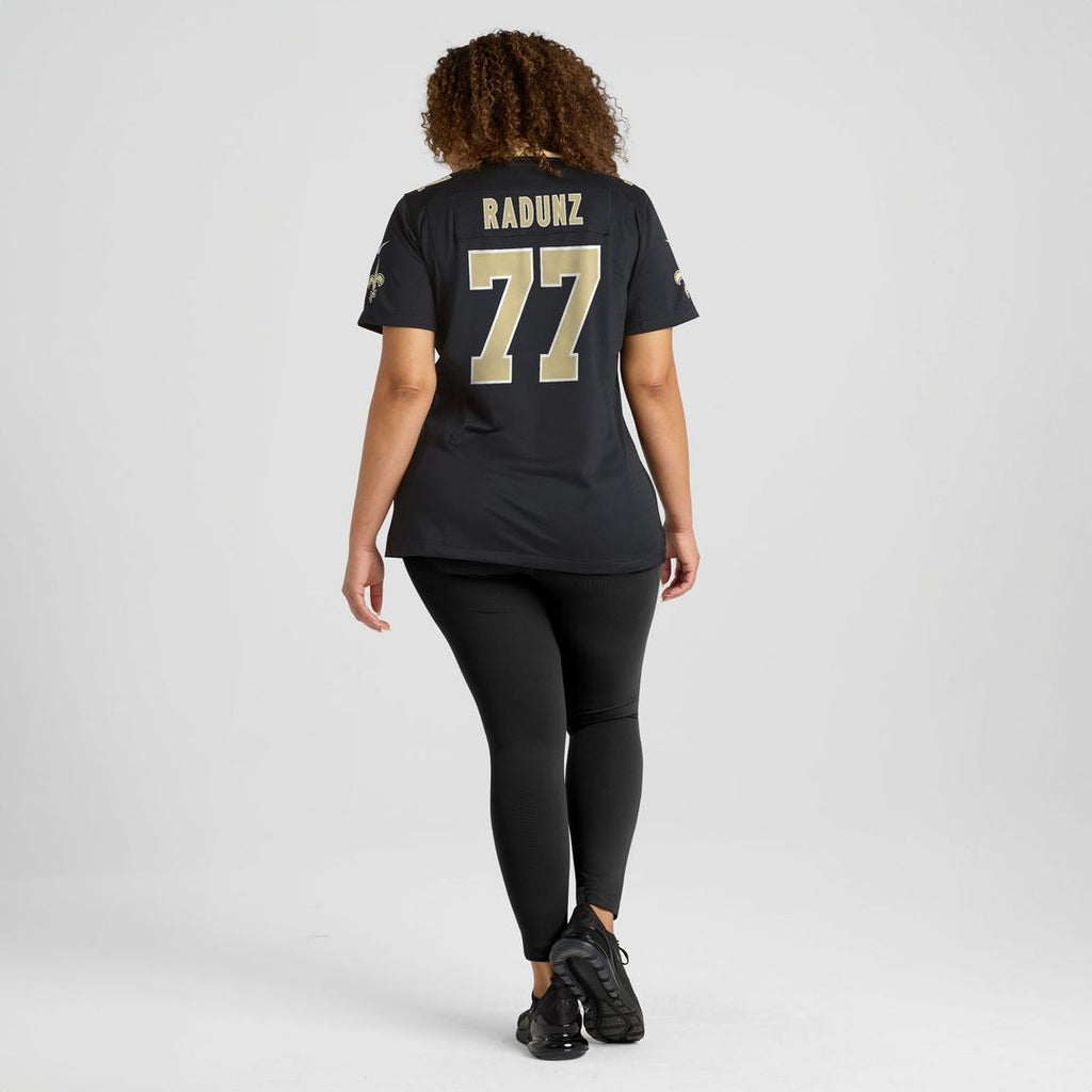 Dillon Radunz New Orleans Saints Nike Women's Team Game Jersey - Black Official NFL Team Apparel Football Fan Gear