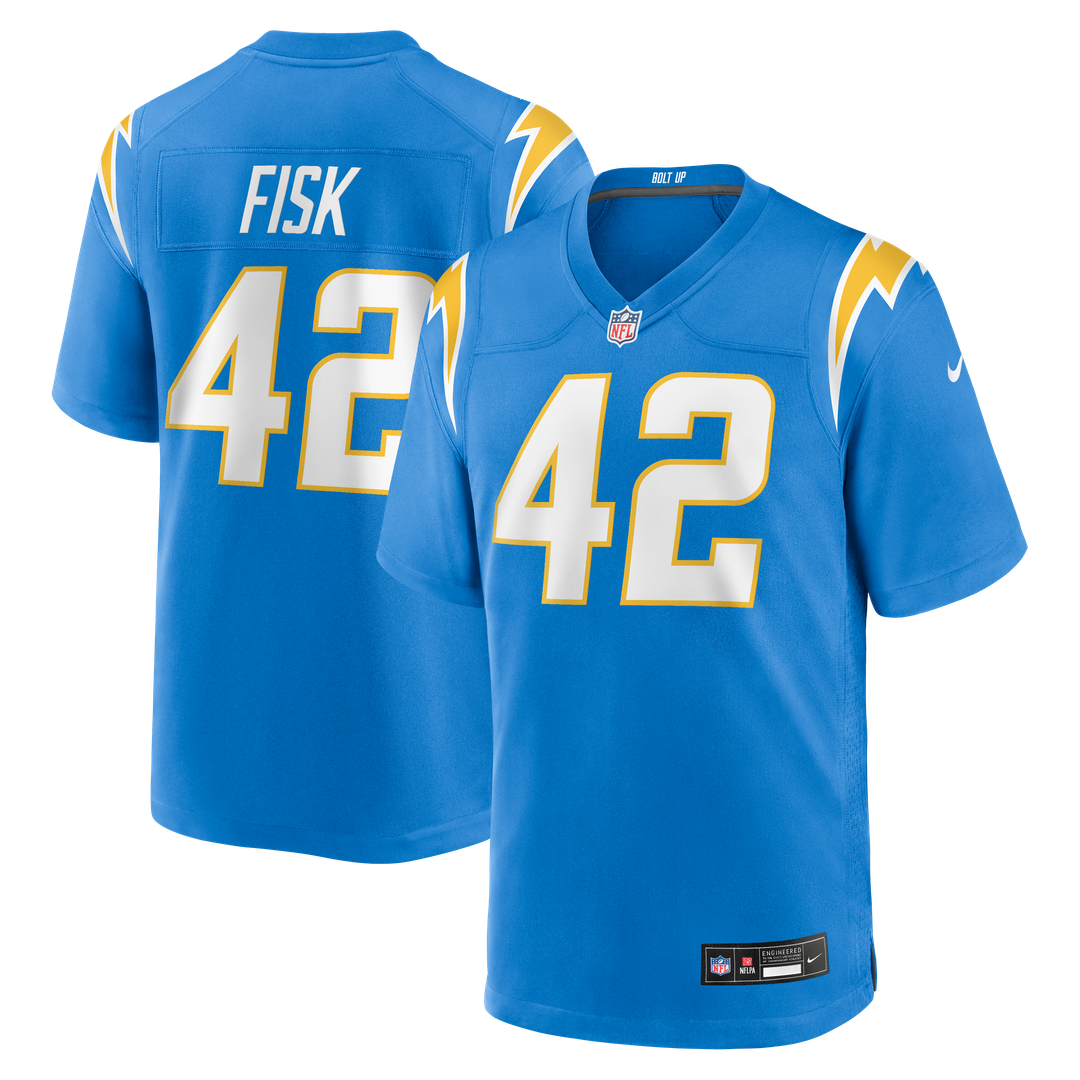 Tucker Fisk Los Angeles Chargers Nike Team Game Jersey - Powder Blue Official NFL Team Apparel Football Fan Gear