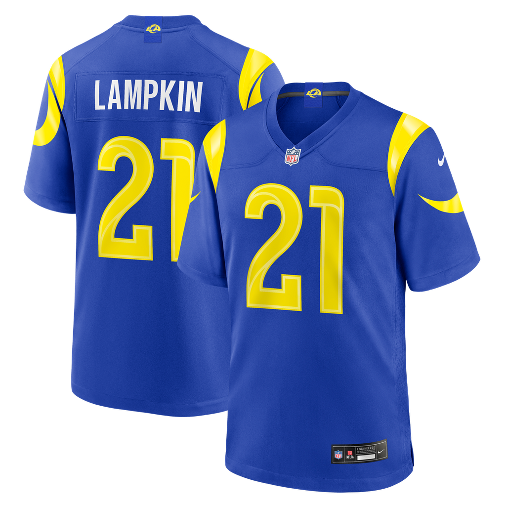 Cam Lampkin Los Angeles Rams Nike Team Game Jersey - Royal Official NFL Team Apparel Football Fan Gear