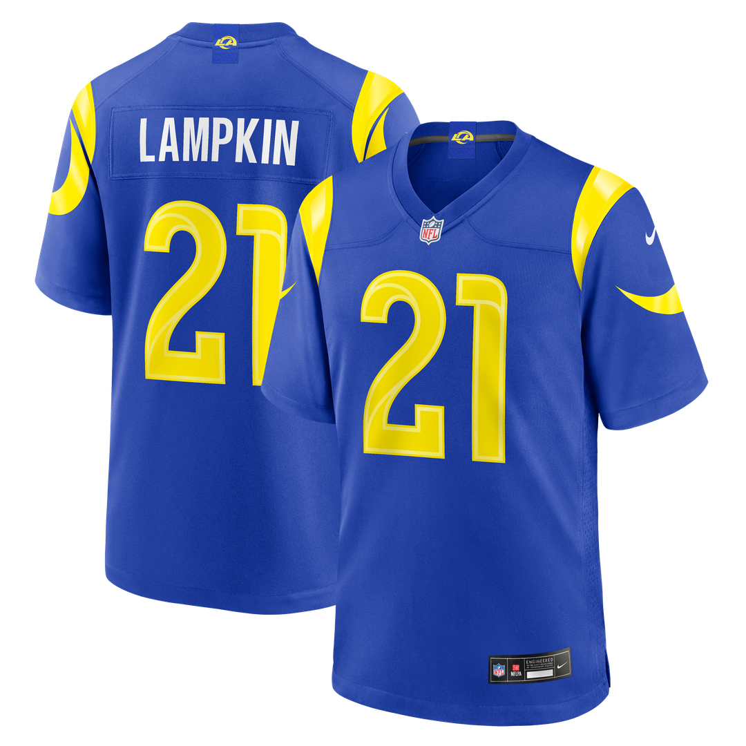 Cam Lampkin Los Angeles Rams Nike Team Game Jersey - Royal Official NFL Team Apparel Football Fan Gear
