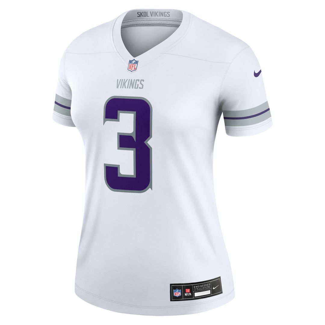 Jordan Addison Minnesota Vikings Nike Women's Alternate Legend Player Performance Top - White NFL Fan Gear Popular Style
