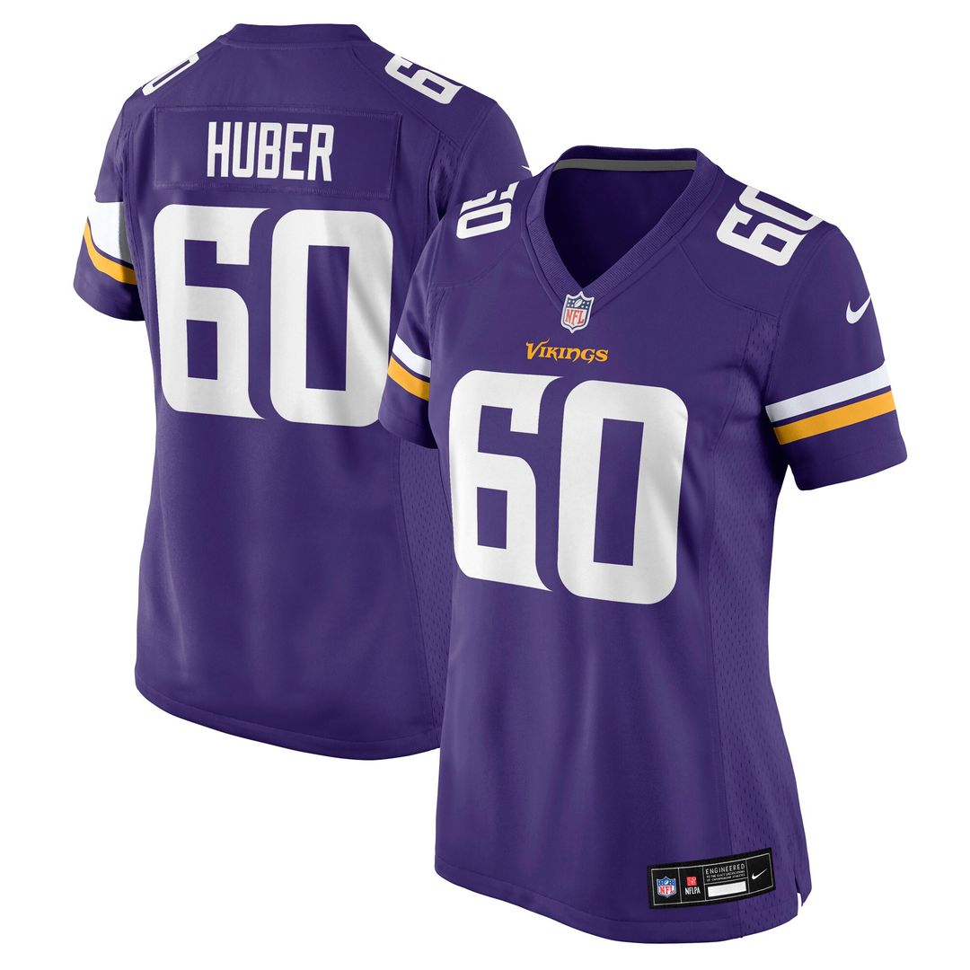Joe Huber Minnesota Vikings Nike Women's Team Game Jersey - Purple Official NFL Team Apparel Football Fan Gear