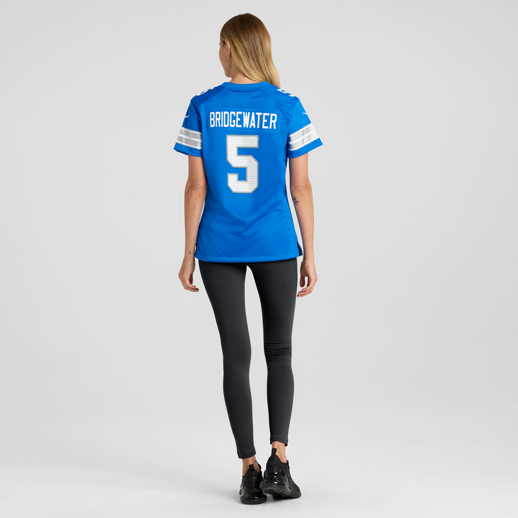 Teddy Bridgewater Detroit Lions Nike Women's Team Game Jersey - Blue Official NFL Team Apparel Football Fan Gear