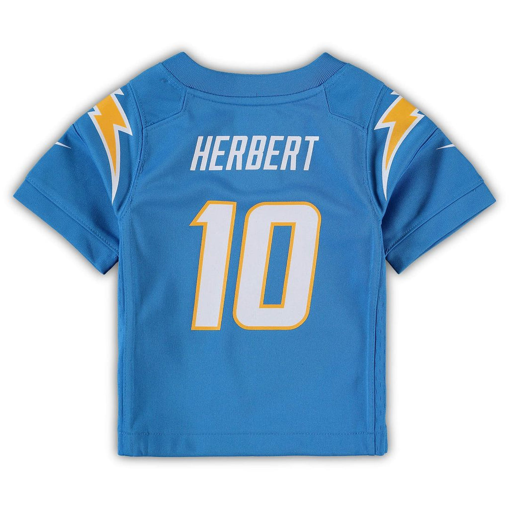 Justin Herbert Los Angeles Chargers Nike Infant Team Player Game Jersey - Powder Blue Official NFL Team Apparel Football Fan Gear