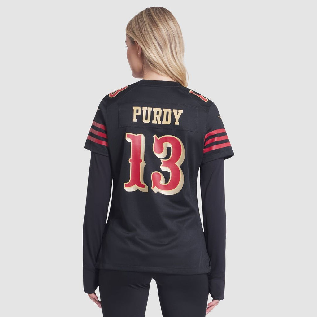 Brock Purdy San Francisco 49ers Nike Women's 2025 Rivalries Collection Game Jersey - Black Official NFL Team Apparel Football Fan Gear
