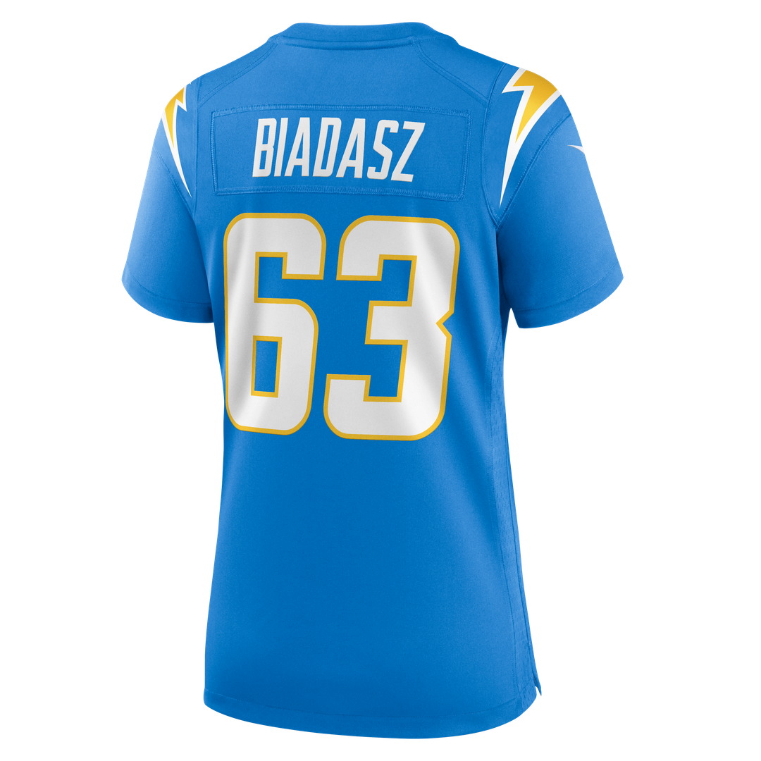Tyler Biadasz Los Angeles Chargers Nike Women's Team Game Jersey - Powder Blue Official NFL Team Apparel Football Fan Gear