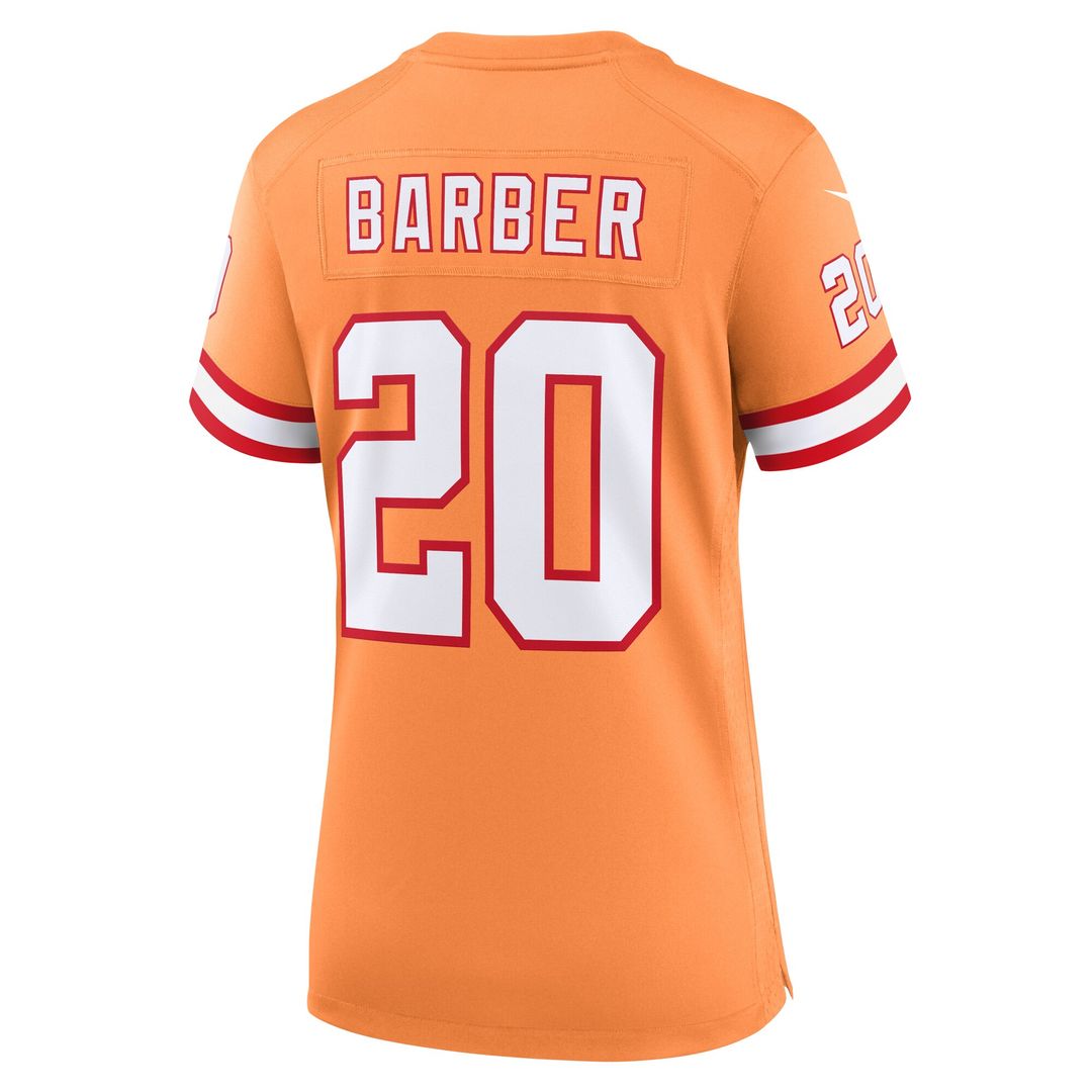 Ronde Barber Tampa Bay Buccaneers Nike Women's Throwback Game Jersey - Orange Official NFL Team Apparel Football Fan Gear