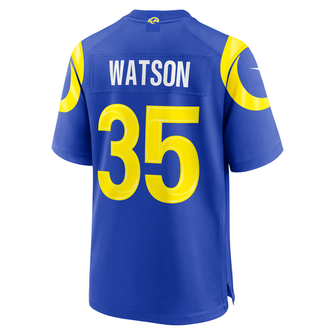 Jaylen Watson Los Angeles Rams Nike Team Game Jersey - Royal Official NFL Team Apparel Football Fan Gear