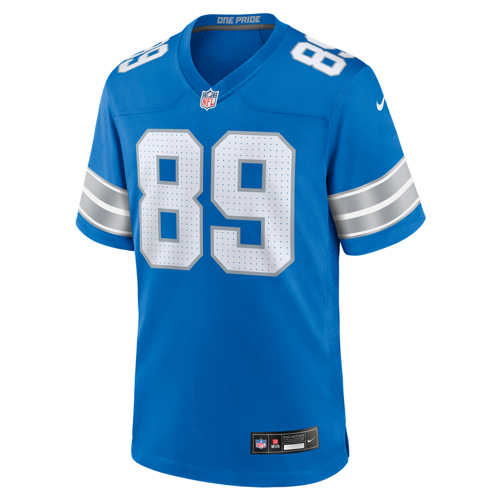 Brock Wright Detroit Lions Nike Team Game Jersey - Blue Official NFL Team Apparel Football Fan Gear