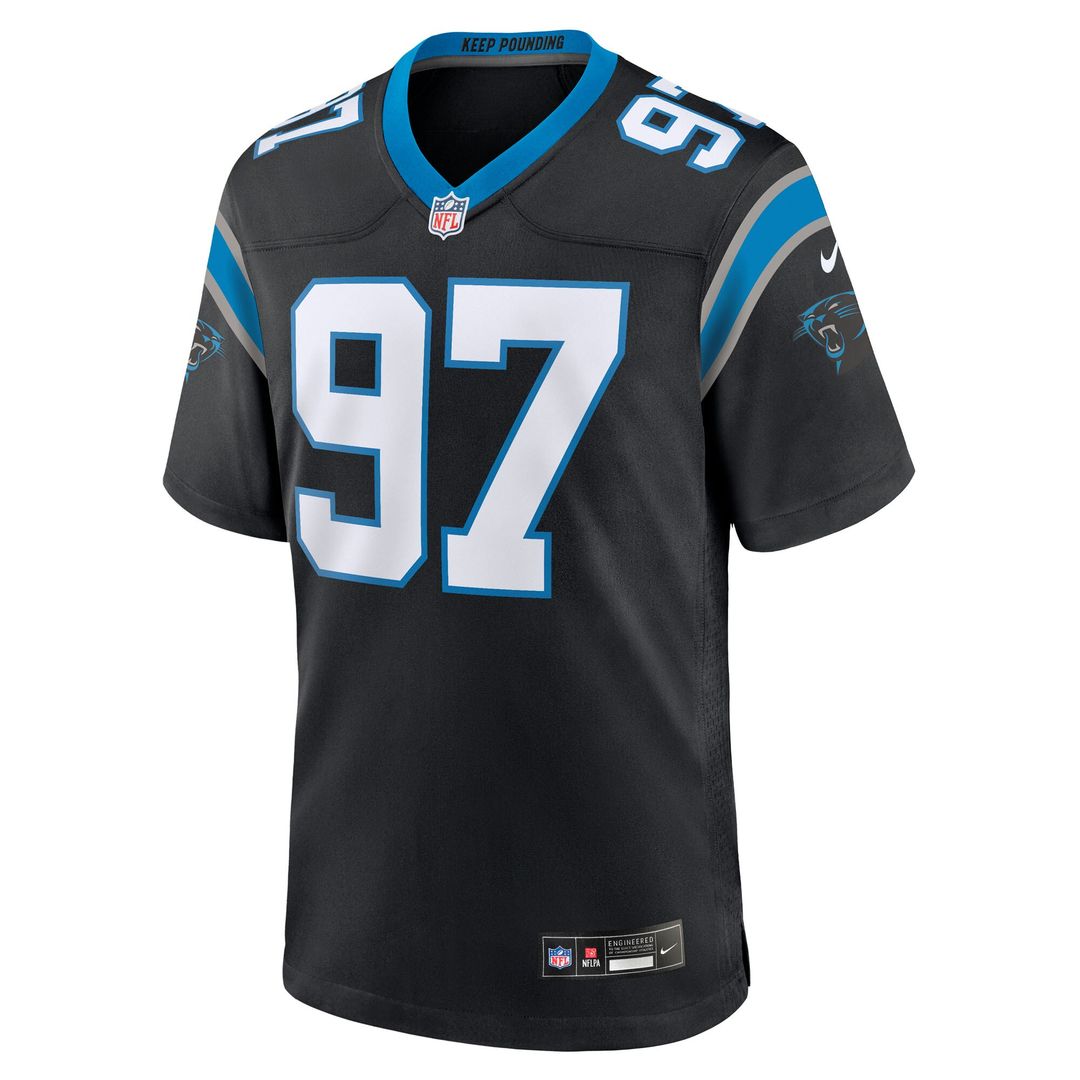 Bobby Brown III Carolina Panthers Nike Team Game Jersey - Black Official NFL Team Apparel Football Fan Gear