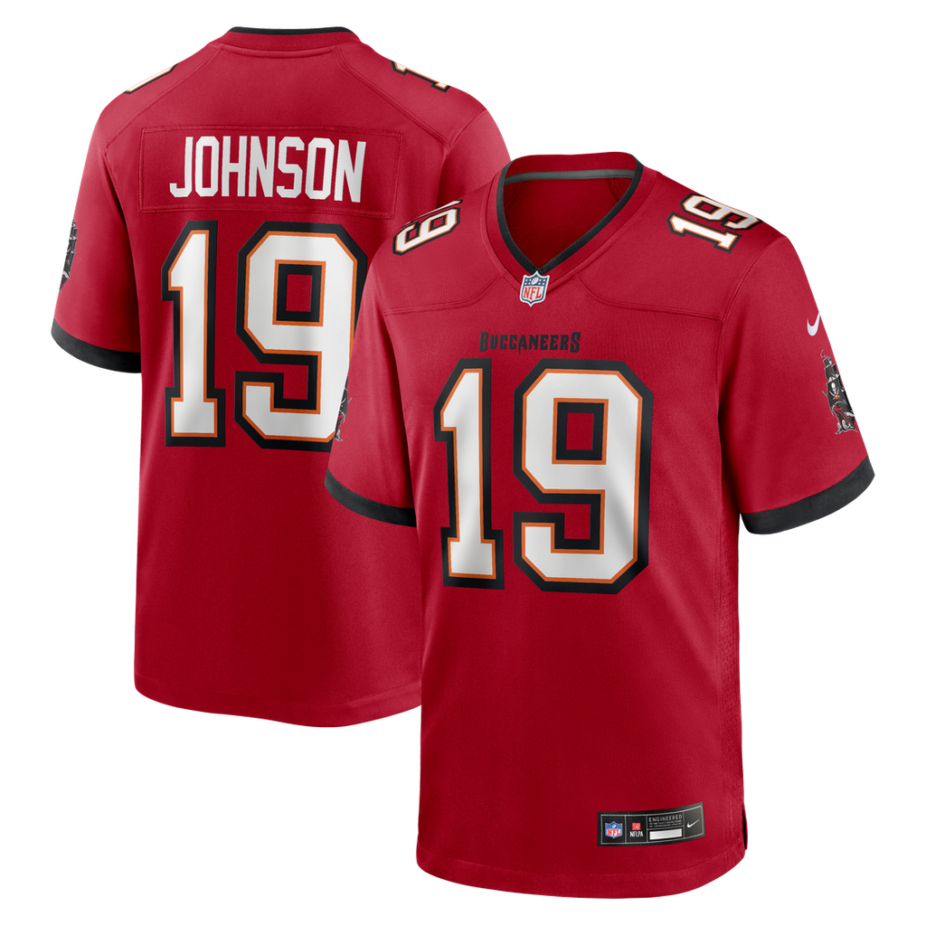 Keyshawn Johnson Tampa Bay Buccaneers Nike Game Retired Player Jersey - Red Official NFL Team Apparel Football Fan Gear