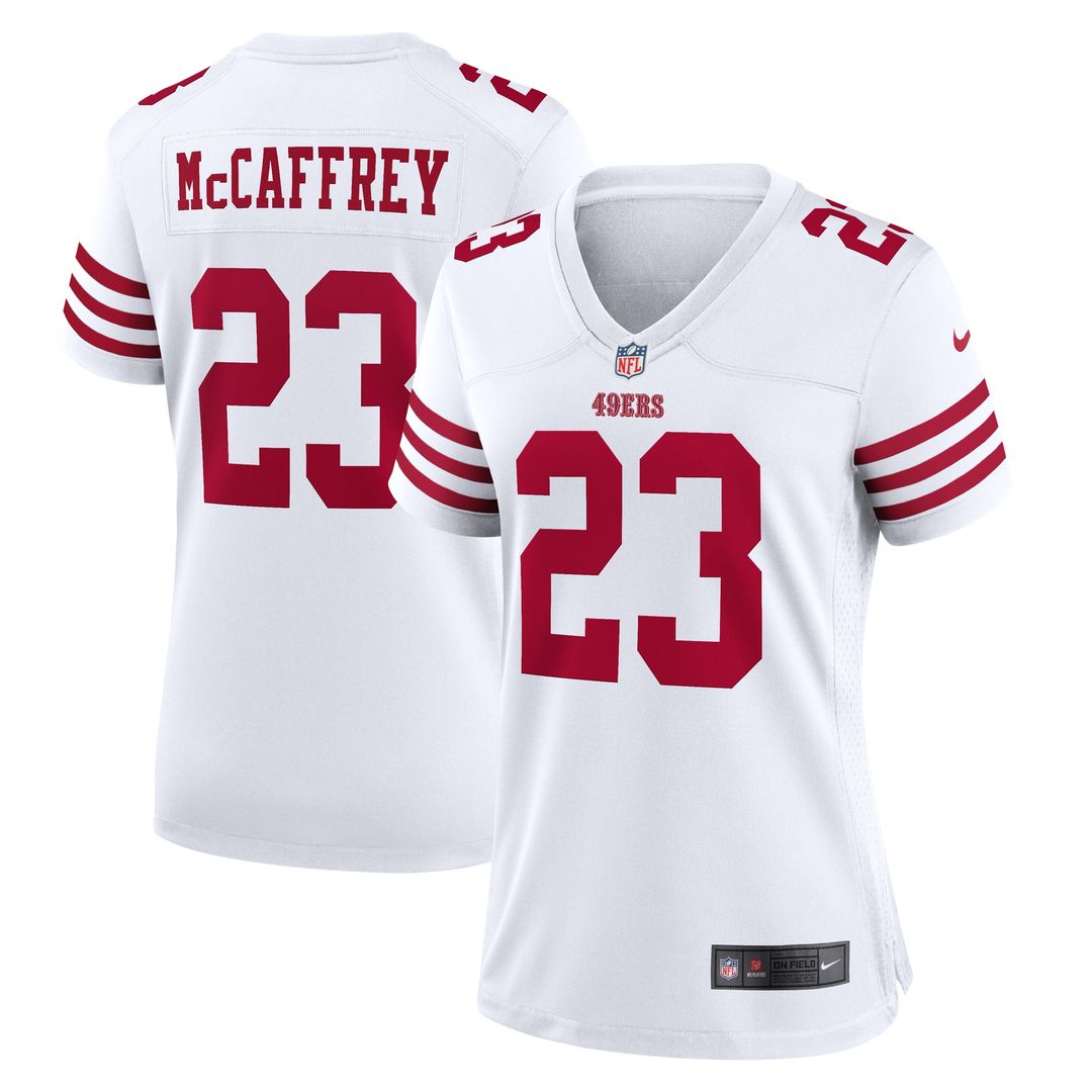 Christian McCaffrey San Francisco 49ers Nike Women's Player Jersey - Scarlet Official NFL Team Apparel Football Fan Gear