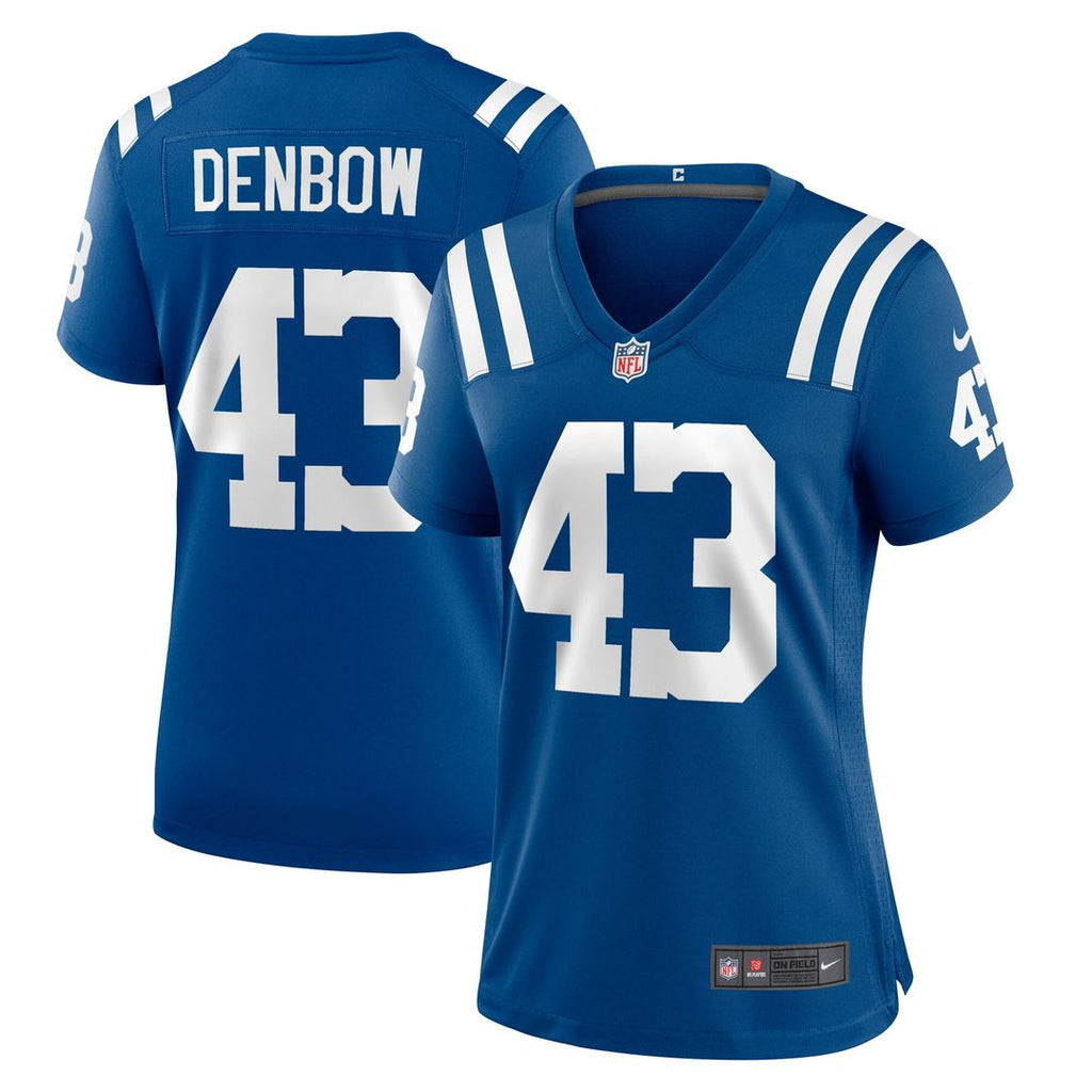 Trevor Denbow Indianapolis Colts Nike Women's Game Player Jersey - Royal Official NFL Team Apparel Football Fan Gear