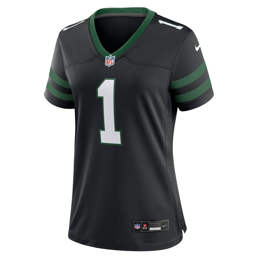 Ahmad Sauce Gardner New York Jets Nike Women's Alternate Game Jersey - Legacy Black Official NFL Team Apparel Football Fan Gear