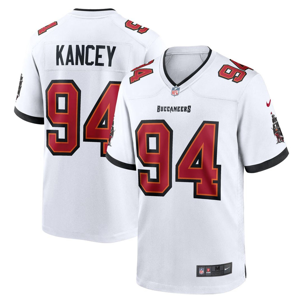 Calijah Kancey Tampa Bay Buccaneers Nike Game Jersey - White Official NFL Team Apparel Football Fan Gear