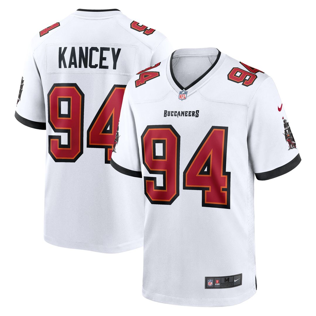 Calijah Kancey Tampa Bay Buccaneers Nike Game Jersey - White Official NFL Team Apparel Football Fan Gear
