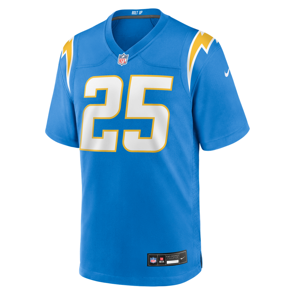 Joshua Kelley Los Angeles Chargers Nike Game Jersey - Powder Blue Official NFL Team Apparel Football Fan Gear