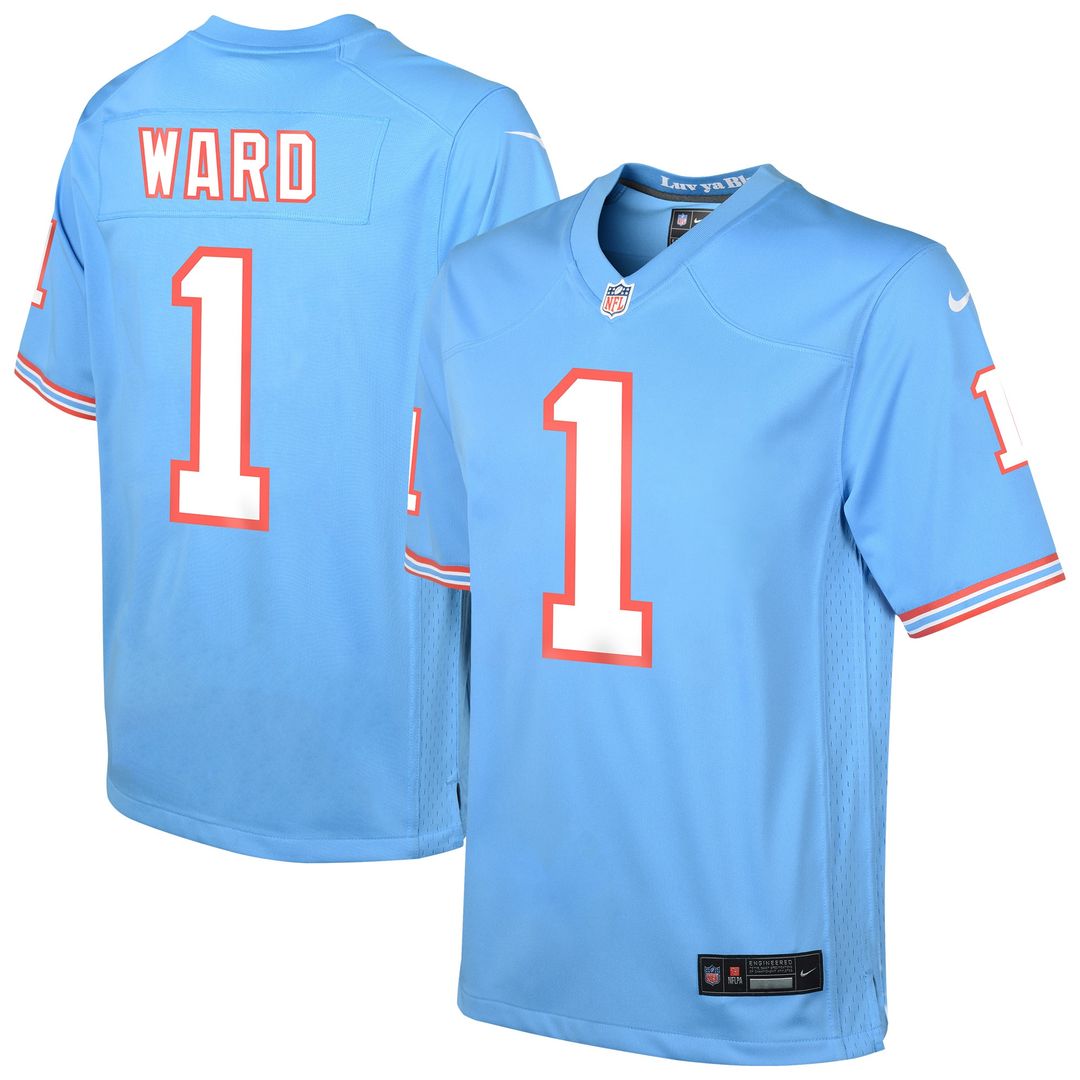 Cameron Ward Tennessee Titans Nike Youth Alternate Game Jersey - Light Blue Official NFL Team Apparel Football Fan Gear
