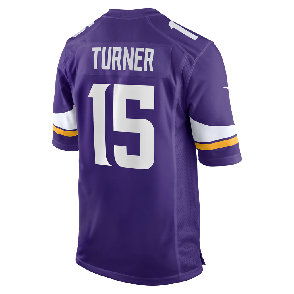 Dallas Turner Minnesota Vikings Nike Alternate Game Jersey - White Official NFL Team Apparel Football Fan Gear