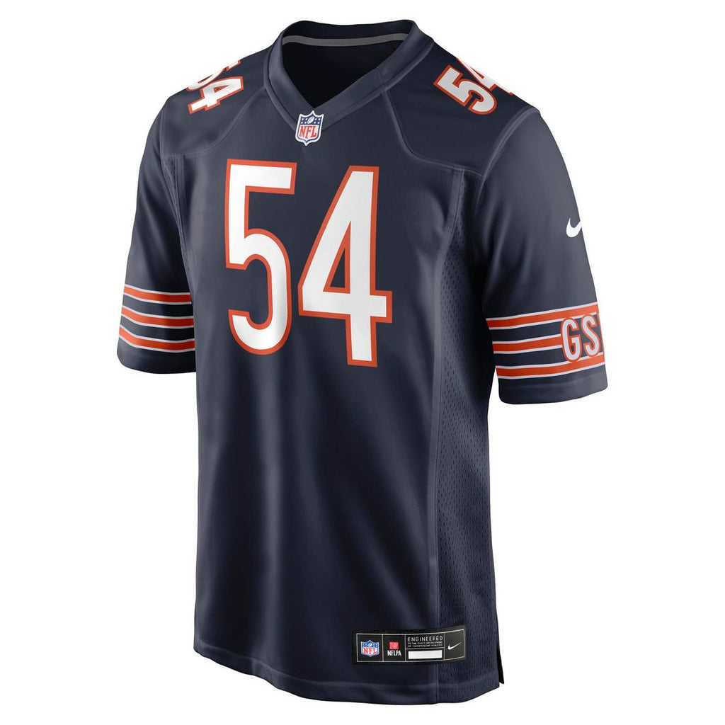 Logan Jones Chicago Bears Nike Team Game Jersey - Navy Official NFL Team Apparel Football Fan Gear