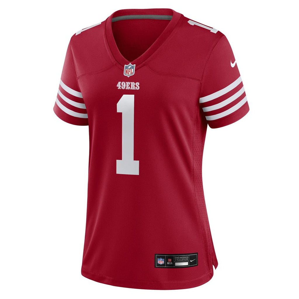 Ricky Pearsall San Francisco 49ers Nike Women's Team Game Jersey - Scarlet Official NFL Team Apparel Football Fan Gear