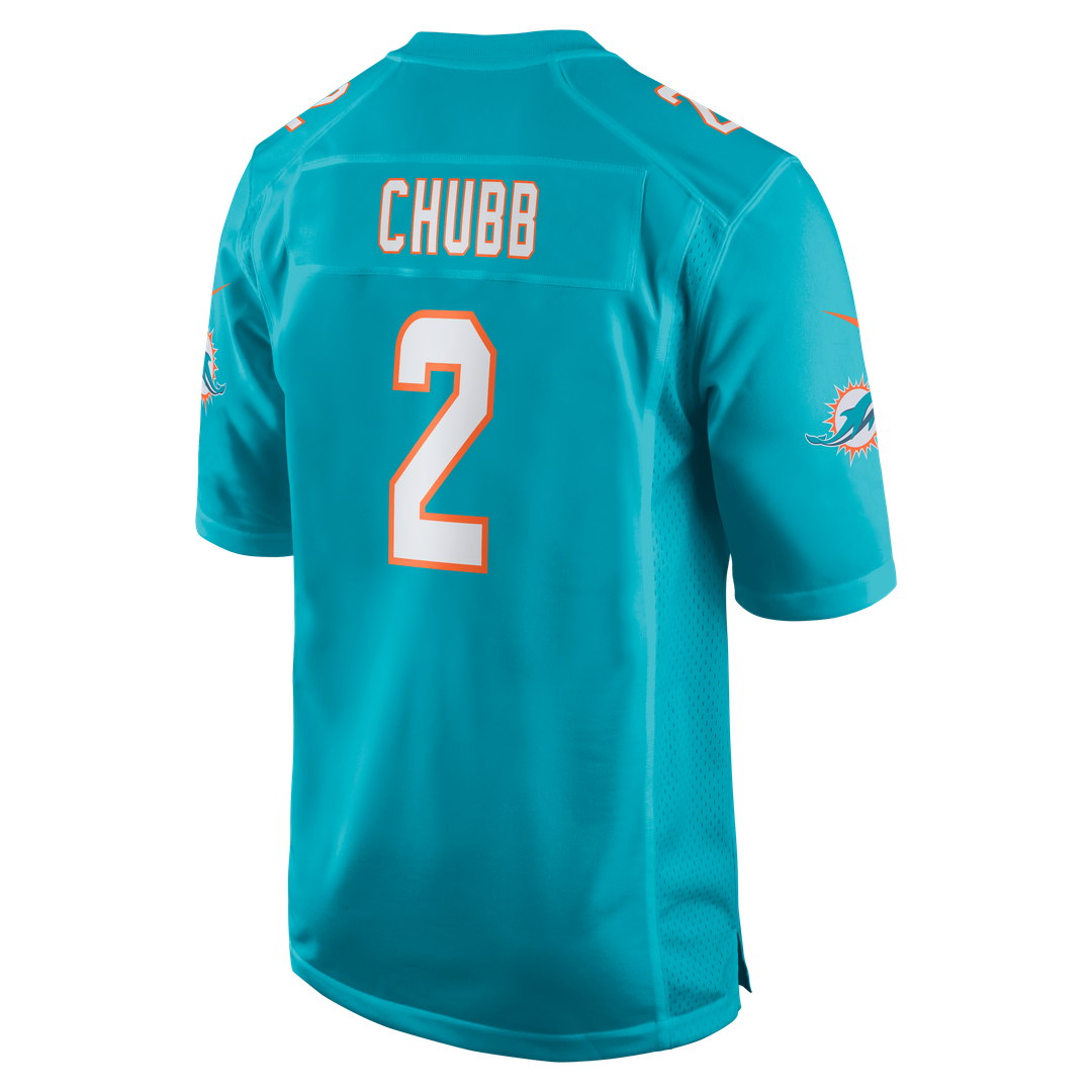 Bradley Chubb Miami Dolphins Nike Game Player Jersey - Aqua Official NFL Team Apparel Football Fan Gear