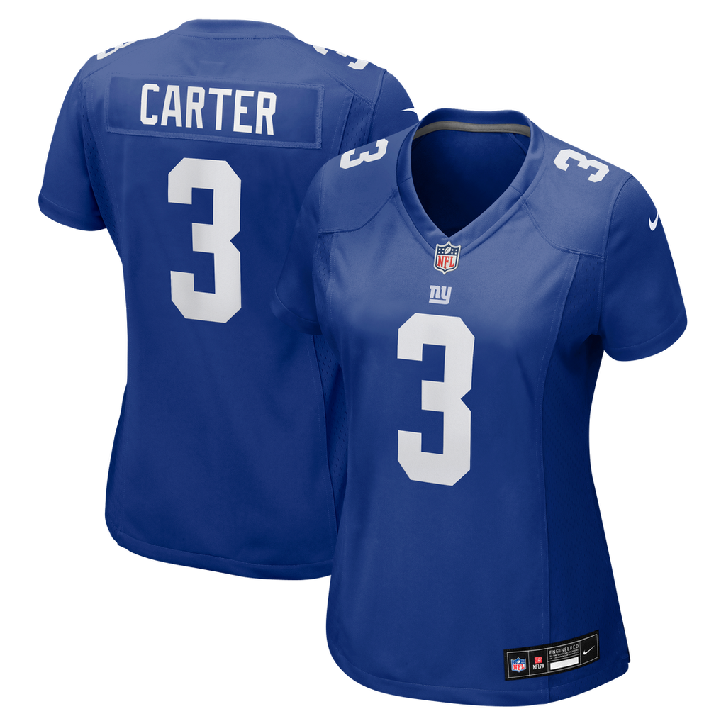 Abdul Carter New York Giants Nike Women's Team Game Jersey - Royal Official NFL Team Apparel Football Fan Gear