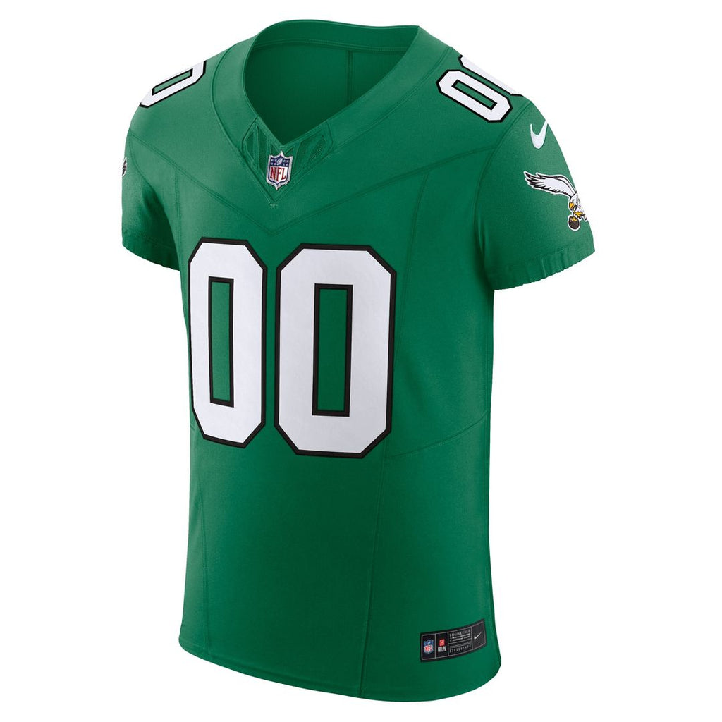 Philadelphia Eagles Nike 2nd Alternate Vapor F.U.S.E. Elite Custom Jersey - Kelly Green Official NFL Team Apparel Football Fan Gear