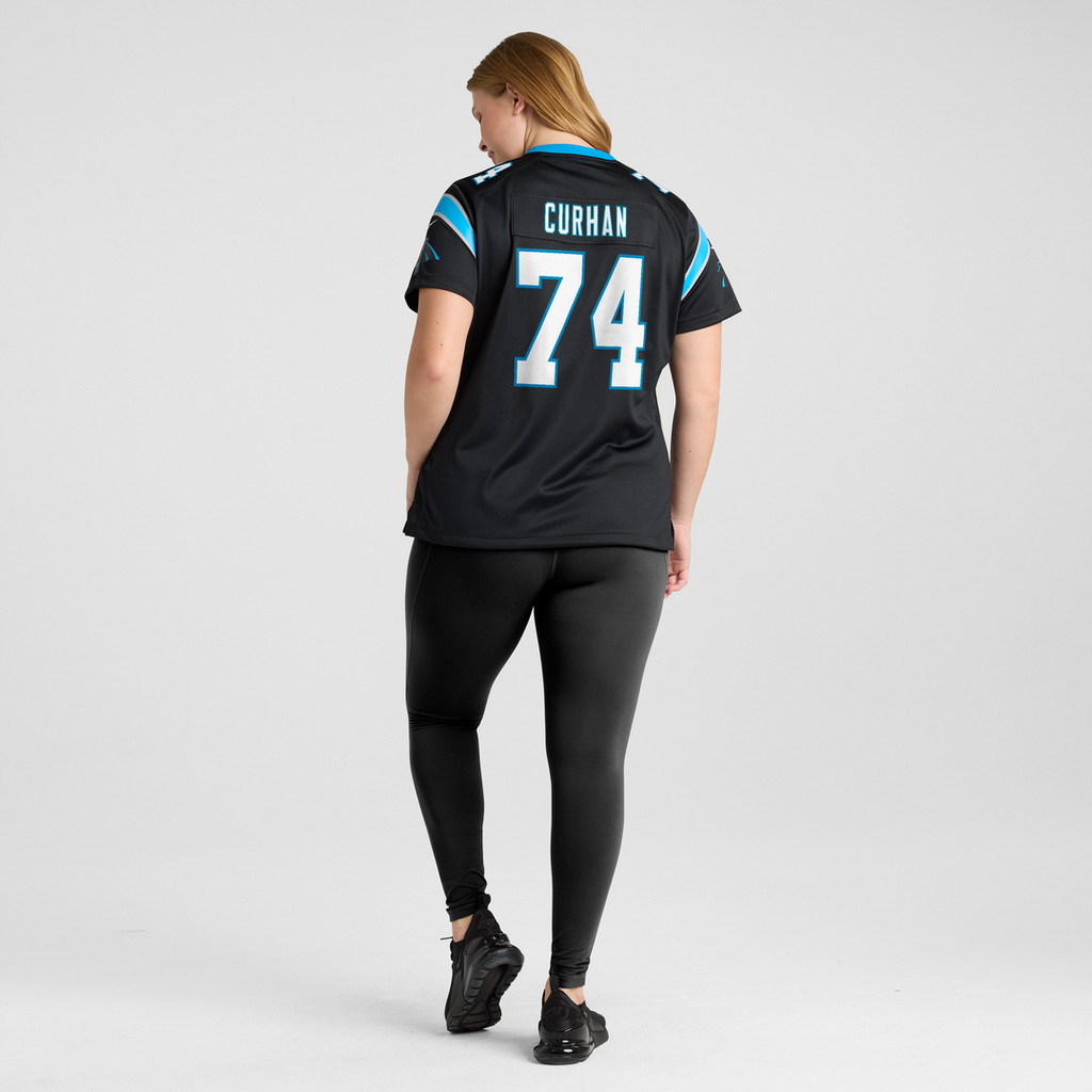 Jake Curhan Carolina Panthers Nike Women's Team Game Jersey - Black Official NFL Team Apparel Football Fan Gear