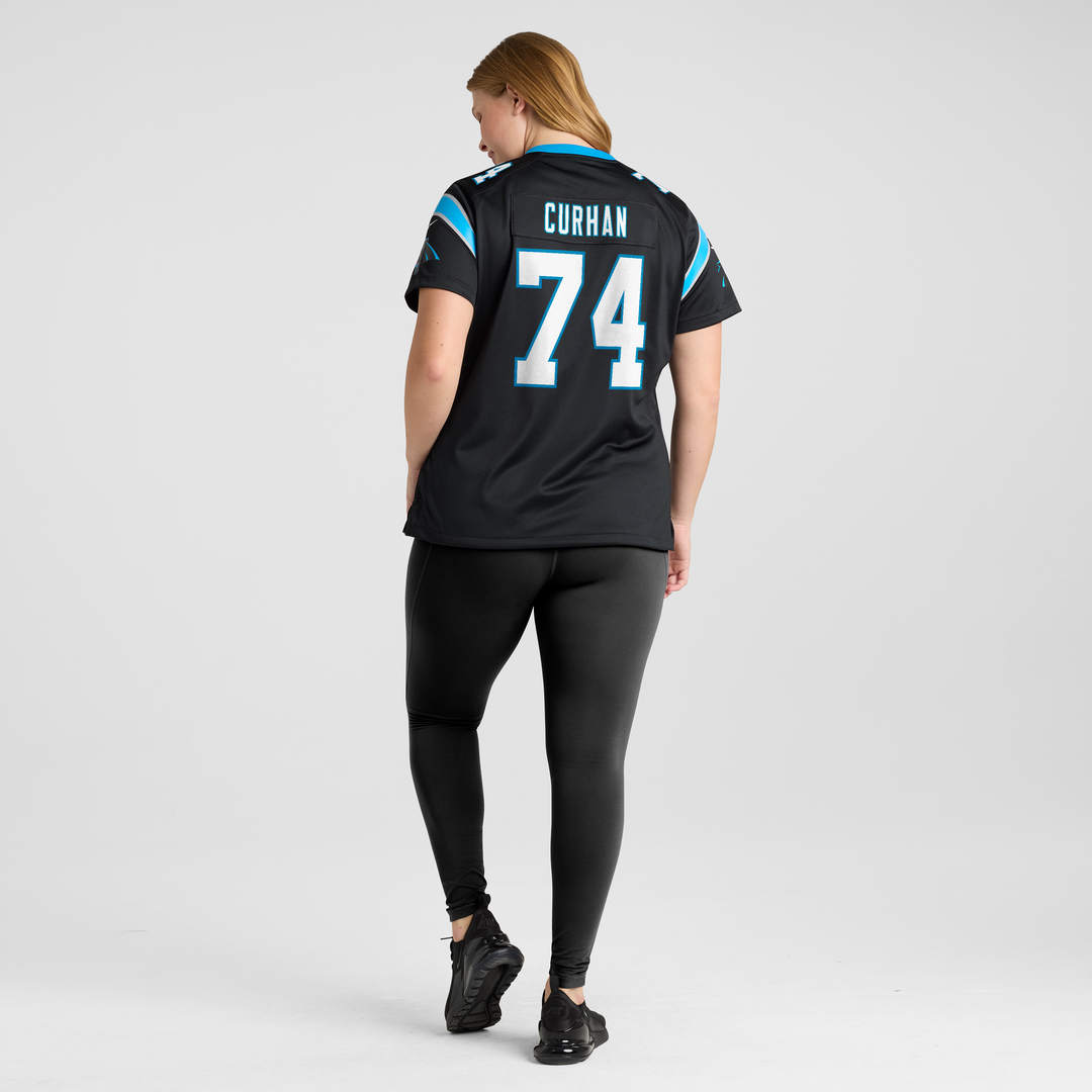 Jake Curhan Carolina Panthers Nike Women's Team Game Jersey - Black Official NFL Team Apparel Football Fan Gear
