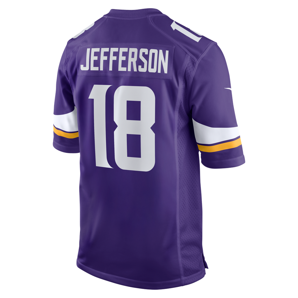 Justin Jefferson Minnesota Vikings Nike Player Game Jersey - Purple Official NFL Team Apparel Football Fan Gear